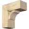 Ekena Millwork Legacy Block Rough Sawn Bracket w/ Offset Brace, Douglas Fir, 8"W x 18"D x 18"H BKT0806X18X18LEC05RDF - alternate 1